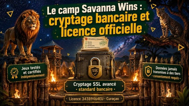 Savanna Wins Casino cryptage bancaire
