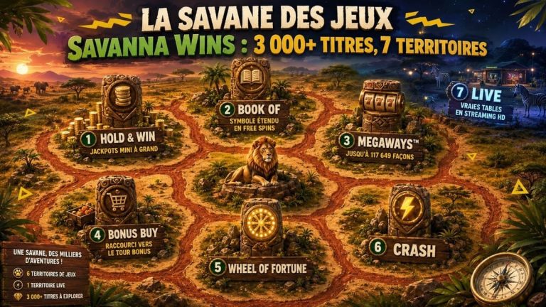 Savanna Wins Casino ludothèque
